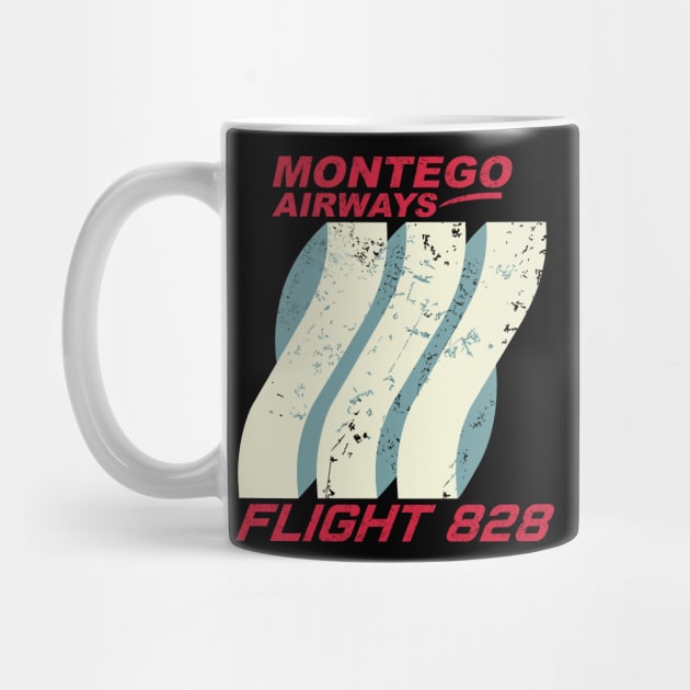 MONTEGO AIRWAYS FLIGHT 828 by KARMADESIGNER T-SHIRT SHOP